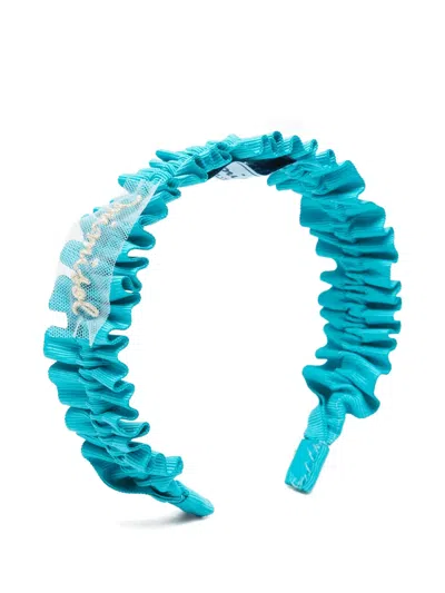 Mi Mi Sol Kids' Ruffled-effect Headband In Blue