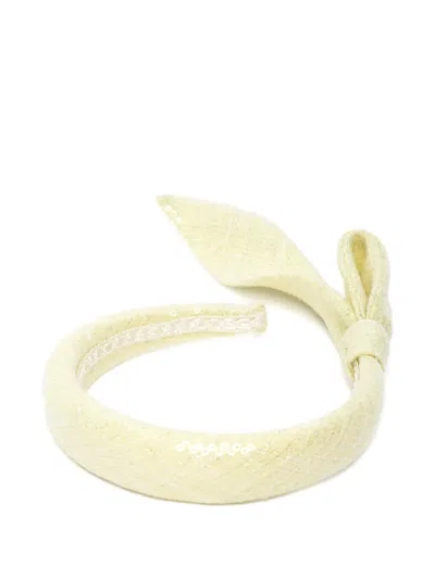 Mi Mi Sol Kids' Sequin Embellished Headband In Yellow