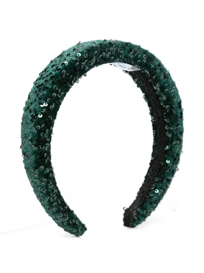 Mi Mi Sol Kids' Sequin-embellished Headband In Green