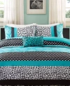 Mi Zone Chloe Comforter Sets Bedding In Teal