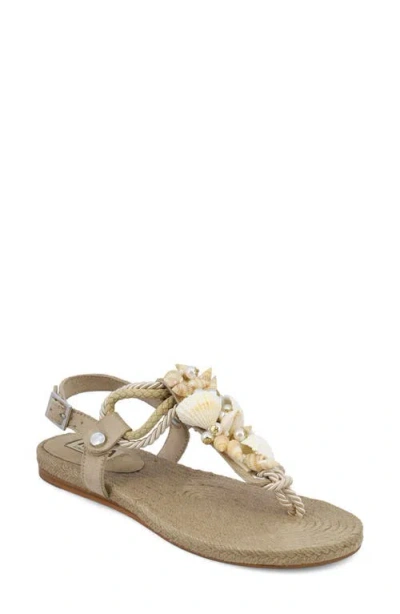 Mia Agoya Slingback Espadrille Sandal In Gray
