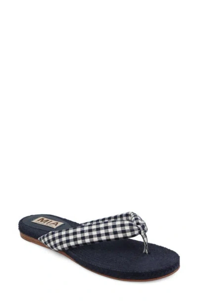 Mia Aleena Espadrille Flip Flop In Blue
