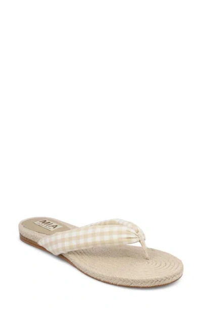 Mia Aleena Espadrille Flip Flop In Neutral