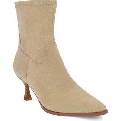Mia Aletta Pointed Toe Bootie In Brown