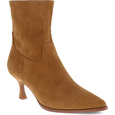 Mia Aletta Pointed Toe Bootie In Brown