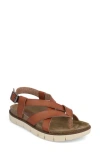 Mia Amore Elain Strappy Sandal In Cognac