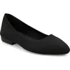 Mia Amore Josey Knit Flat In Black