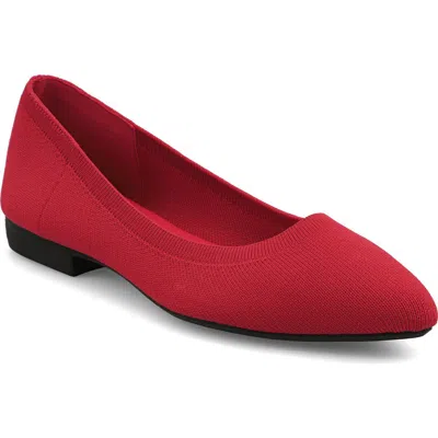 Mia Amore Josey Knit Flat In Red
