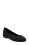 Mia Amore Josey Stretch Knit Flat In Black