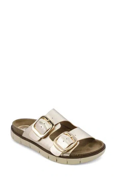 Mia Amore Mylaa Slide Sandal In Gold