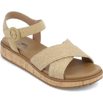 Mia Amore Rayne Platform Sandal In Neutral