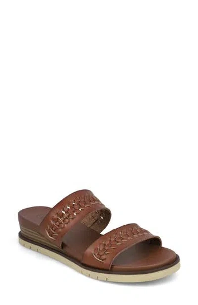 Mia Amore Romaa Slide Sandal In Cognac