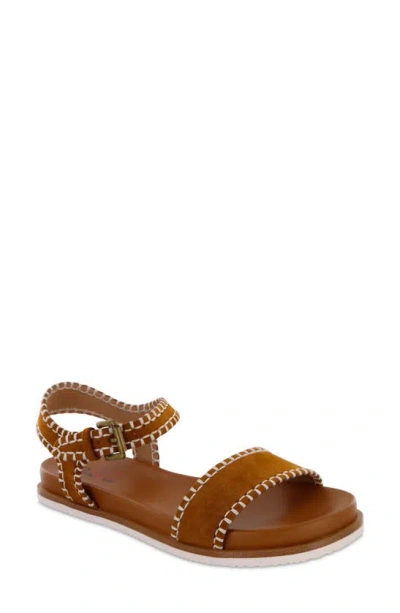 Mia Amore Sofee Whipstitch Sandal In Brown