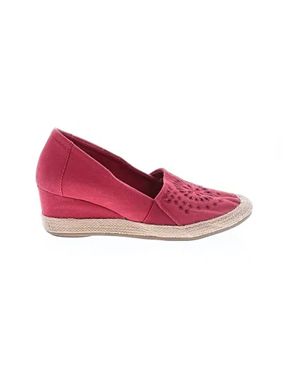 Pre-owned Mia Amore Wedges In Burgundy