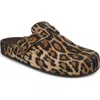 Mia Animal Print Buckle Mule