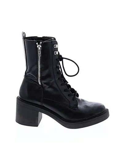 Pre-owned Mia Ankle Boots In Black
