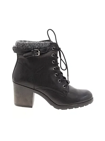 Pre-owned Mia Ankle Boots In Black
