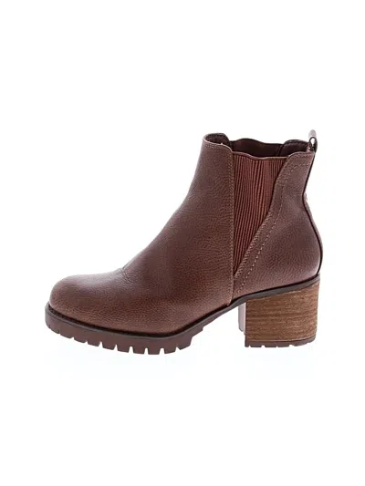 Pre-owned Mia Ankle Boots In Brown