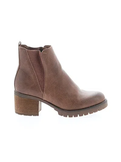 Pre-owned Mia Ankle Boots In Brown
