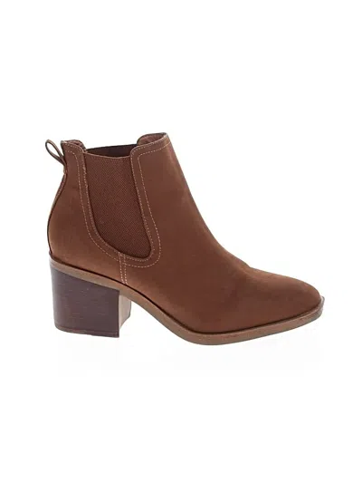 Pre-owned Mia Ankle Boots In Brown