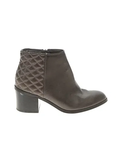 Pre-owned Mia Ankle Boots In Gray