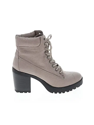 Pre-owned Mia Ankle Boots In Gray