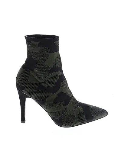 Pre-owned Mia Ankle Boots In Green