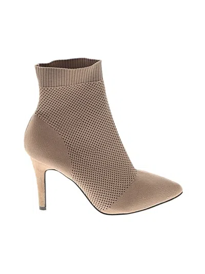 Pre-owned Mia Ankle Boots In Tan