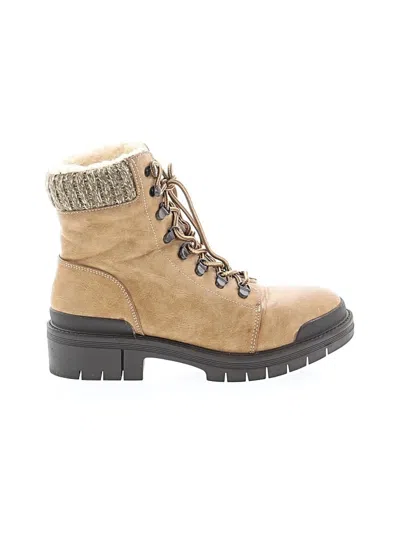Pre-owned Mia Ankle Boots In Tan