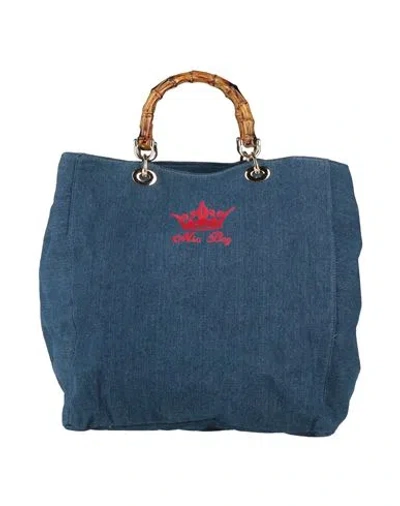 Mia Bag Woman Handbag Blue Size - Cotton