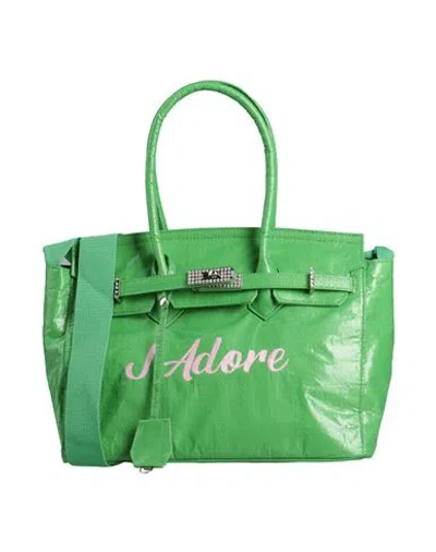 Mia Bag Woman Handbag Light Green Size - Polyethylene In Orange