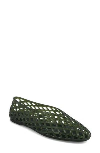 Mia Bali Jelly Flat In Green