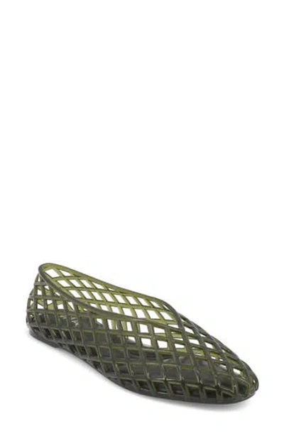 Mia Bali Jelly Flat In Green