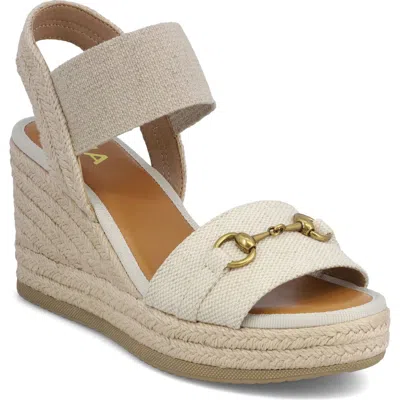 Mia Barossa Espadrille Wedge In Neutral