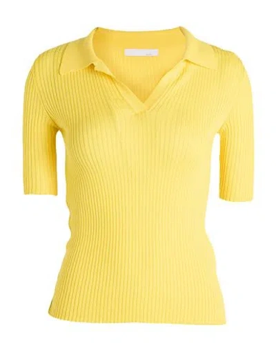 Mia Basic Woman Sweater Yellow Size S Cotton
