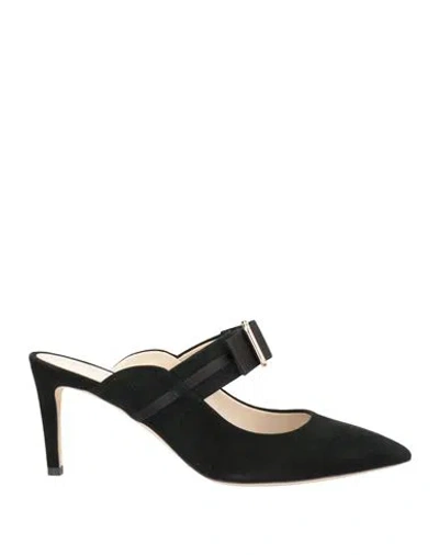 Mia Becar Woman Mules & Clogs Black Size 7 Leather