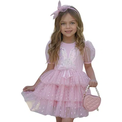 Mia Belle Girls Kids'  Girls Bunny Magic Easter Pink Tutu Dress