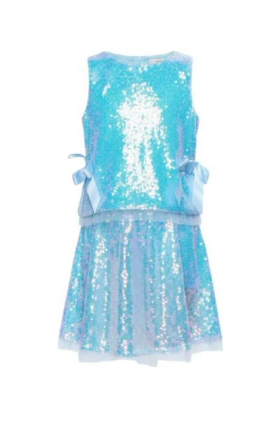 Mia Belle Girls Kids'  Sweet Sparkle Sequin Tank Top And Skirt Set In Multi