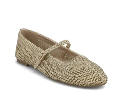 Mia Billa Mary Jane Flat In Neutral
