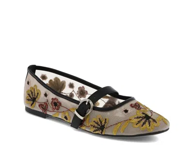 Mia Bluet Mary Jane Flat In Multi