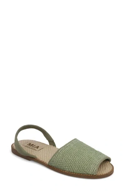 Mia Brazil Slingback Sandal In Green