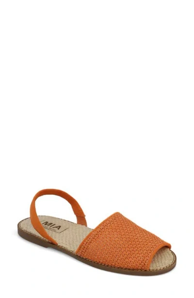 Mia Brazil Slingback Sandal In Orange