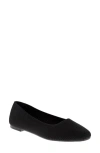 Mia Brendy Womens Slip-on Knit Ballet Flats In Black