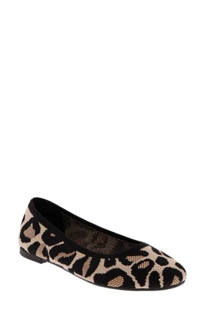 Mia Brendy Ballet Flat In Leopard