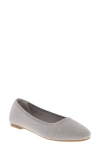 Mia Brendy Ballet Flat In Silver