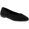 Mia Brendy Womens Slip-on Knit Ballet Flats In Black