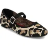 Mia Brita Mary Jane Flat In Animal Print