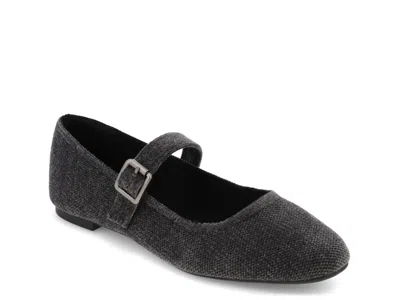 Mia Brita Mary Jane Flat In Black