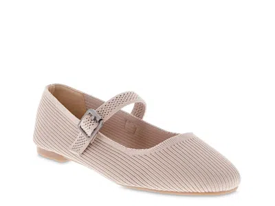 Mia Brita Mary Jane Flat In Brown