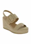 Mia Brooke Espadrille Sandal In Sand Burnish